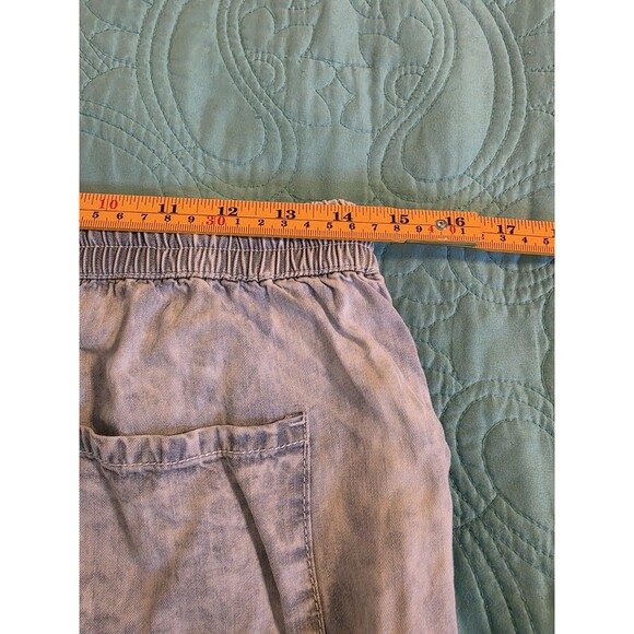 Juicy Couture Women's Small Light Blue Lyocell‎ Drawstring Elastic Waist Shorts - Picture 6 of 8